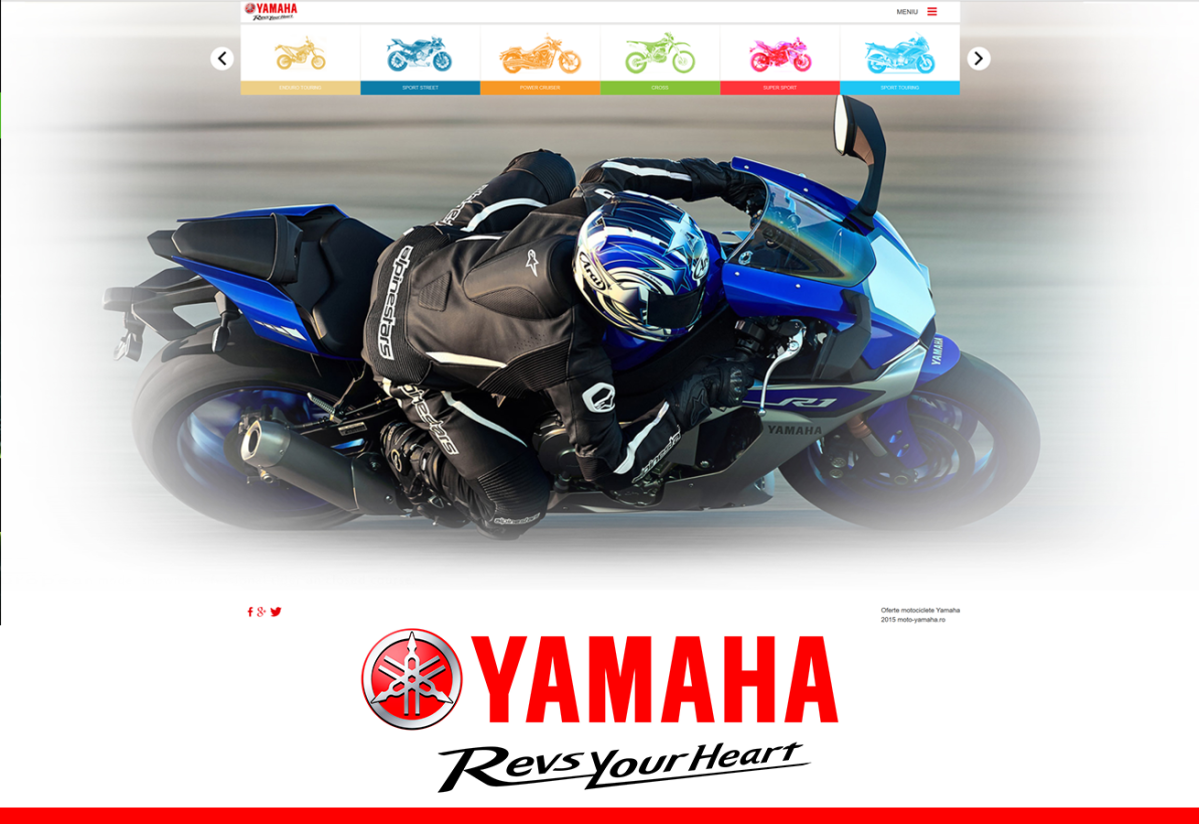 Site Prezentare Motociclete Yamaha